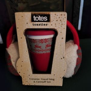 Travel mug/ Earmuffs